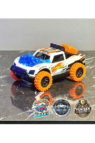 4x4 Çarpışan Oyuncak Araba Sesli Ve Işıklı Çek-bırak Çok Renkli