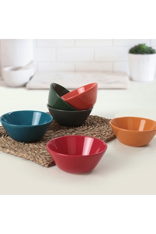 Keramika Rainbow Hitit Çorba Kasesi 14 Cm 6 Adet 113/617