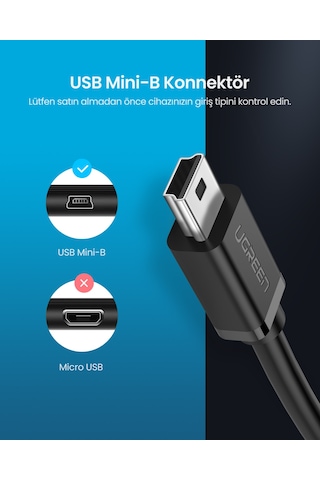 Ugreen Mini Usb Otg Kablo, 10383