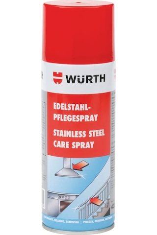 Würth Paslanmaz Çelik Bakım Spreyi ve Ankastre Parlatıcı 400 ML