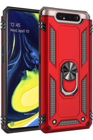 Samsung Uyumlu Galaxy A80 Kılıf Zore Vega Kapak Kırmızı