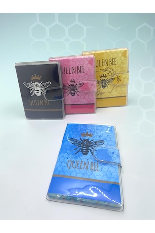 Queen Bee A7 Not Defteri , Çıt Çıtlı Cep Defteri - Mavi