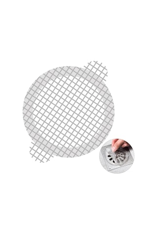 Neevoyu Banyo Lavabo Tıkanıklık Önleyici Tek Kullandım Atıcı Saç Filitresi, 30 Adet 9cm Camurluk Filtre Sticker Beyaz