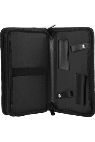 Qingmipy "profesyonel Kuaför Çantası - Çift Katlı Pu Makas Ve Tarak Seti İçin Şık Ve Dayanıklı" Diğer