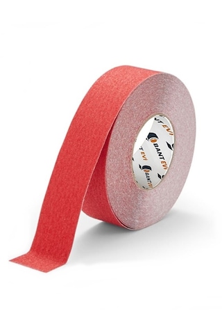 Kırmızı Merdiven Kaydırmaz Bant 2.5cmx5metre Ince Kırmızı Kaymaz