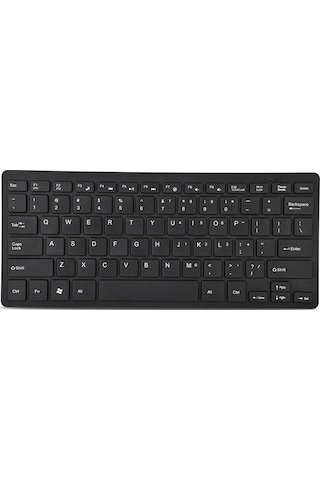 Yaozixa 78 Tuşlu Mini İnce Usb Kablolu Klavye, Oyun Ve Ofis İçin Siyah, Kararlı Aktarım, Geniş Uyum