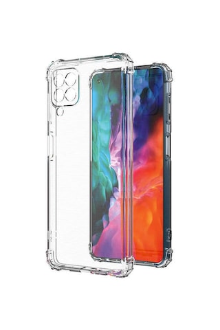 Mobilteam Galaxy Uyumlu M33 Kılıf Kamera Korumalı Nitro Anti Shock Silikon - Renksiz Renksiz