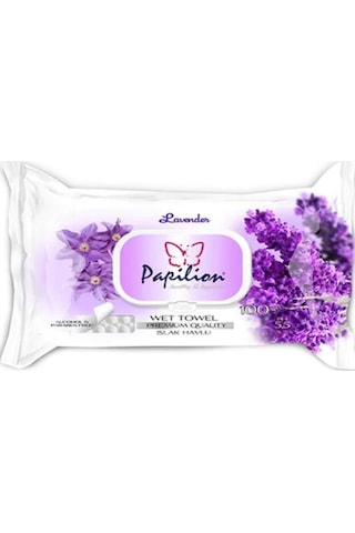 Papilion Lavanta Kokulu Islak Havlu 100'Lü