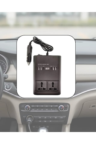 Mey İthalat Araç Elektrik Dönüştürücü Çoklu Usb Çıkışlı 150w İnvertör