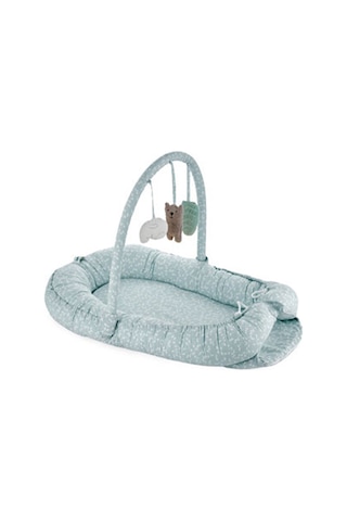 Babyjem Oyuncaklı Anne Baba Yanı Yatağı Yeşil Çiçek