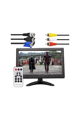 Powermaster Pm-6092 10.1" Çok Fonksiyonlu 1080p Hd Araç Monitörü - Hdmı/vga/bnc/rca/usb Girişli