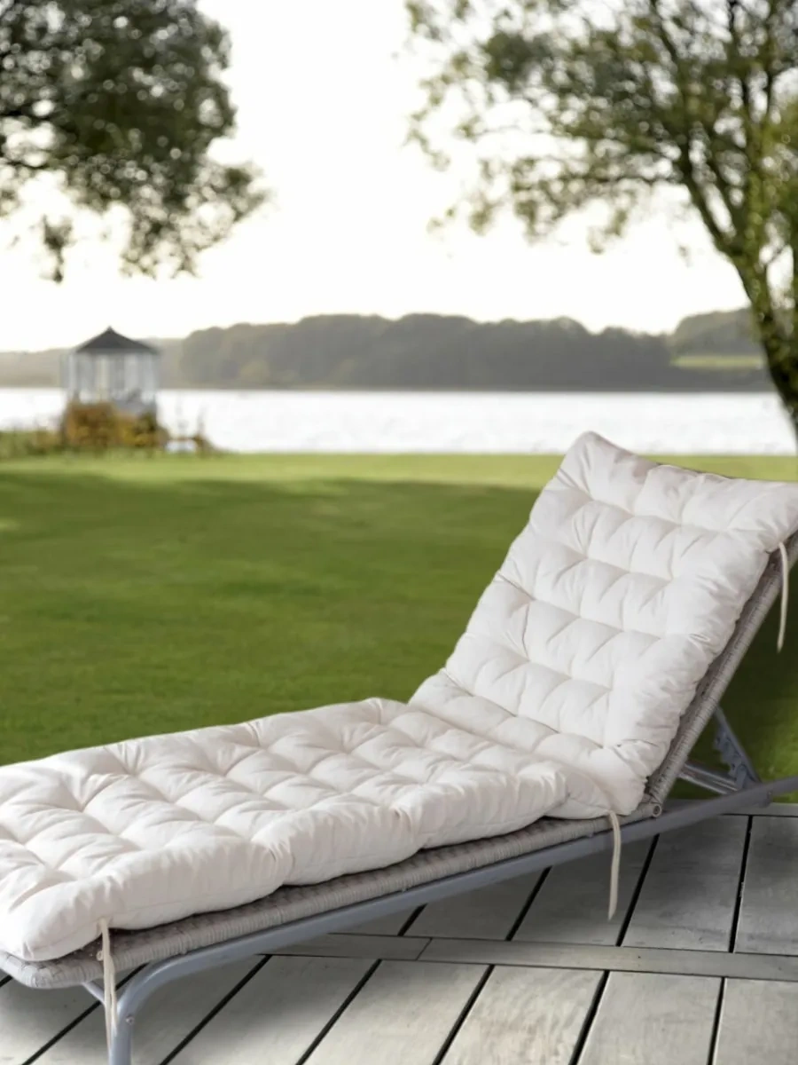 23 Linia Şezlong, Şezlong İçin Şilte, Topper 190x60 Cm 70315742 Sütlü