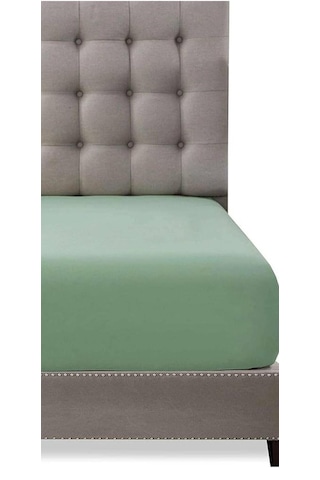 %100 Cotton Pamuk 120x200+30 Cm Fitted Lastikli Tek Kişilik Çarşaf Bed Sheett Petrol Yeşili