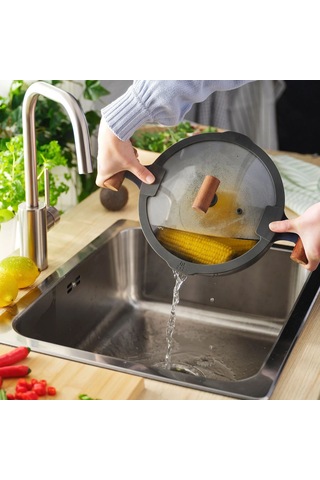 Ikea Klıppfısk Kapaklı Tencere 5 L 24 Cm Kahverengi - Lacivert 2 Parça