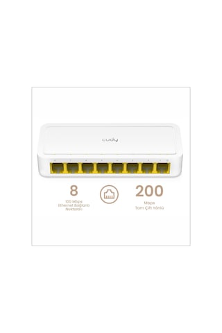 Cudy FS108D 10/100 Mbps 8 Port Megabit Switch