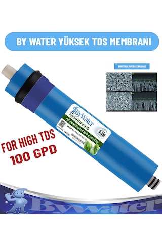 5 Aşamalı Coconut Karbonlu 5 Li Inline Filtre Seti 100gpd Yüksek Tds Memebranlı 100 Gpd Süper Plus (Kireçli Sular Için)