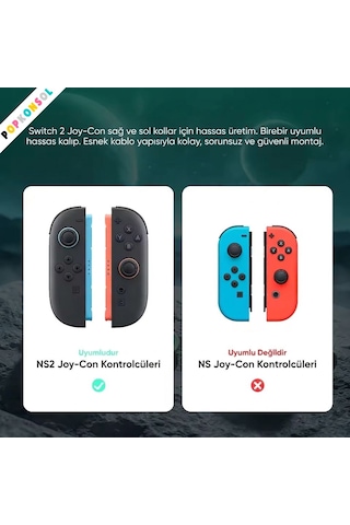 Nintendo Switch 2 Joy-con Sol-sağ Analog Set 3d Joystick Ns2 Tamir Yedek Parça Mavi-turuncu