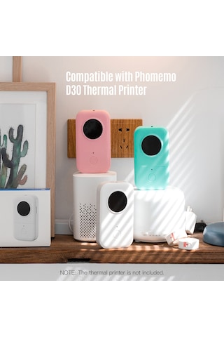 Tenfowee Aibecy 12x40mm 160 Adet Termal Etiket Kağıdı - Suya/yağa Dayanıklı, Otomatik Yapışkan, Phomemo D30 Uyumlu, Ev/ofis Etiketleme