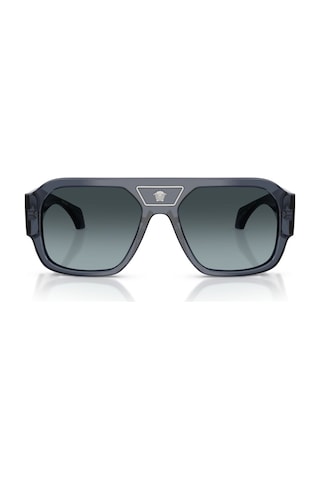 Versace Ve 4508u 5538v1 56 Erkek Kare Şeffaf Mavi Kemik Güneş Gözlüğü