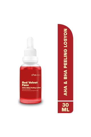 She Vec Red Velvet Face Anti Aging Etkili Peeling Losyon 30 ML