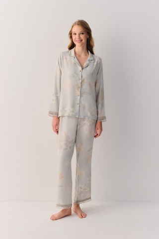 Suwen Emory Maskülen Pijama Takımı Sh26114660b1194 Yeşil Desenli