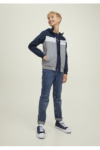 Jack & Jones Blok Renkli Kapüşonlu Ceket-Rush 12200453 Navy Blazer Lacivert