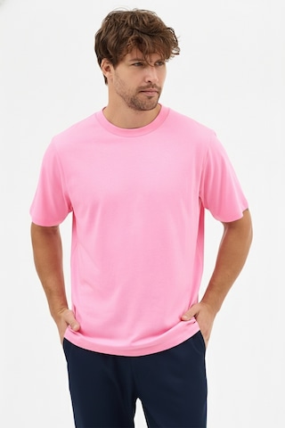 Goffra Erkek Premium Kalite Yoğun Dokulu Pamuklu T-shirt Pembe M101-r0220-06 Pembe