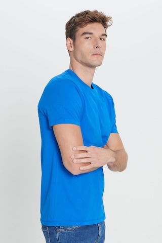 Ac&Co / Altınyıldız Classics Slim Fit Bisiklet Yaka Kısa Kol Pamuklu Erkek Tişört Saks