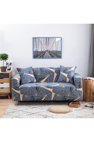 Lemestar Mavi Tek Renkli Koltuk Örtüsü, Genişlik 90-140 Cm, Dayanıklı Elastik Kumaş, Ev Dekoru İçin Toz Koruyucu, Konfor Ve Kolay Kullanım DiğER