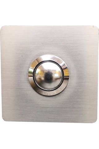 Algatec Paslanmaz 304 Kare Zil Butonu 52x52mm