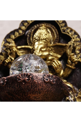 Zen Eskitme Gold Ganesh Temalı Su Şelalesi