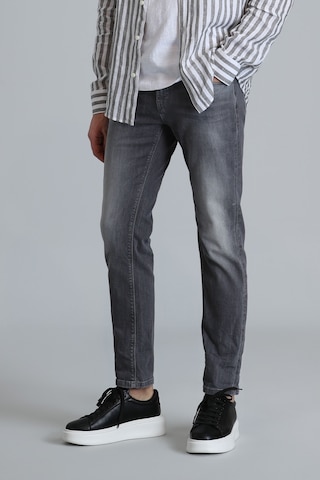 Lufian Frank Smart Jean Erkek Pantolon Regular Fit Koyu Gri Koyu Gri 111200184100160 Koyu Gri