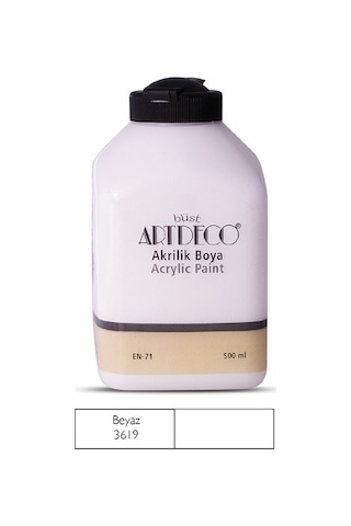 Artdeco 3619 Akrilik Ahşap Boyası 500 ML Beyaz