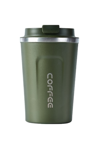 Ruicoo 304 Paslanmaz Çelik İki Katlı Vakumlu Isı Saklama Kahve Bardak, 380ml Yeşil, Ofis Ve Seyahat İçin Taşınabilir, Sıcak-sojuk Tutar Yeşil
