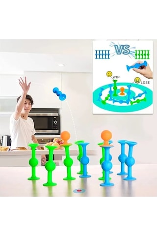 Pop Dart Vakum Molekül Pop Dart Oyunu 12 + 2 Parça Popit Dart