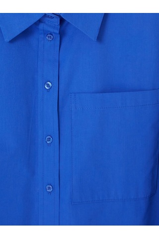 Lcw Modest Mavi Oversize Poplin Kadın Gömlek Diğer
