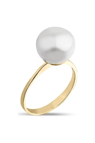 Tek Doğal İnci Yüzük 9 Mm