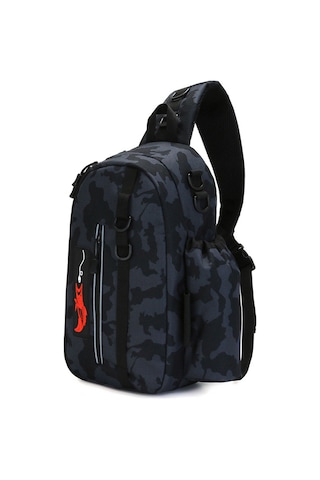 Xindoker Scorpion Camouflage Balıkçılık Çantası - Çok Fonksiyonlu Askılı Çanta, Bot Ve Malzeme Taşıma, 600d Nilon Malzeme