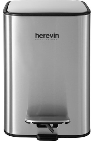 Herevin 5 Lt Paslanmaz Çelik Çöp Kovası Gri