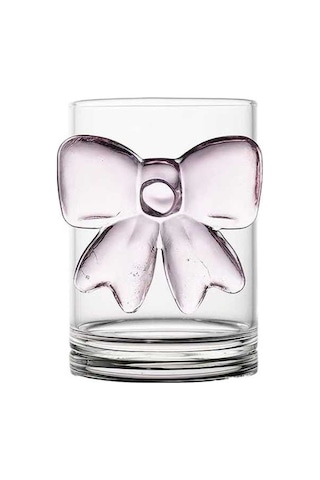 Pazly Pembe Fiyonklu Prenses Cam Yay Barağı - Saydam Ve Şık Aksesuar Saydam