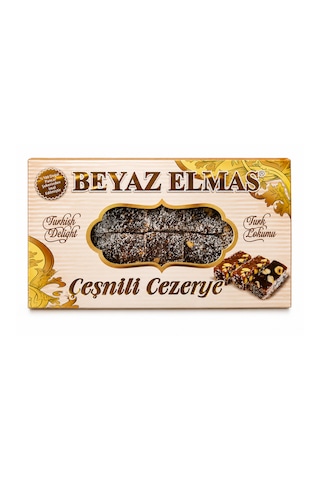 Beyaz Elmas Cezerye 200 Gr - %100 Doğal Pancar Şekerinden Üretilmiştir - Kuruyemişli Geleneksel Türk Tatlısı