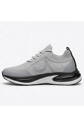 Daytex 1112 Erkek Siyah Triko Knit İthal Taban Sneaker Gri
