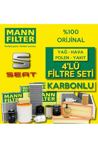 Seat Leon 1.6 Tdi Mann-Filter Filtre Bakım Seti 2013-2019 (495332332)