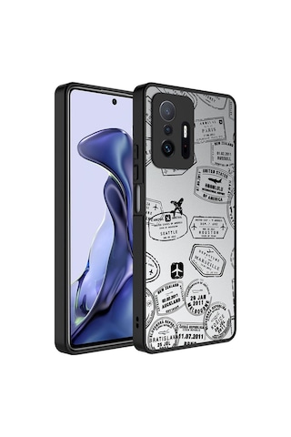 Xiaomi Mi 11t Pro 5g Kılıf Aynalı Desenli Kamera Korumalı Parlak Zore Mirror Kapak Seyahat