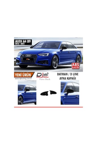 Audi A4 B9 Batman Yarasa Ayna Kapağı Piano Black / 2016 - 2021