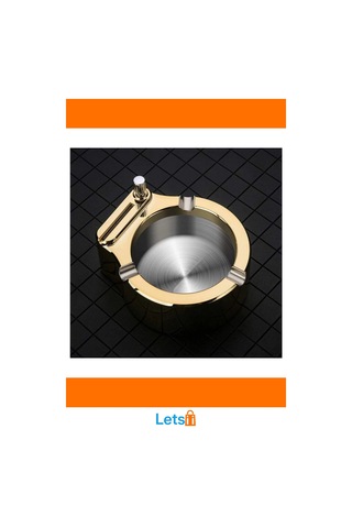 Paslanmaz Çelik Şık Metal Kibritli Küllük