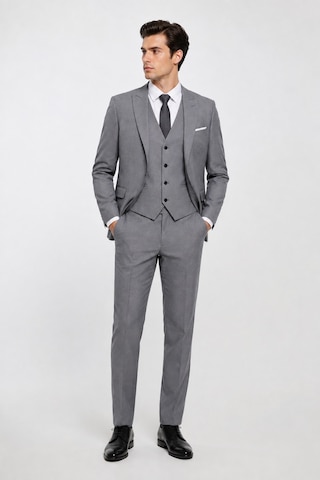 Bihan Store Erkek 6 Drop Slim Fit Yelekli Takım Elbise Ceket Pantolon Ve Yelek 63120 48