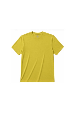 Ranud Erkek Regular Fit 2 Li Tişört,%100 Pamuk, Oeko-tex Yumuşak Fırçalı Süper Soft Kumaş Kahverengi+hardal