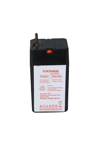 Yokohama Yh-40.3 4 Volt - 0.3 Amper Akü 25.5x19.5x48 Mm