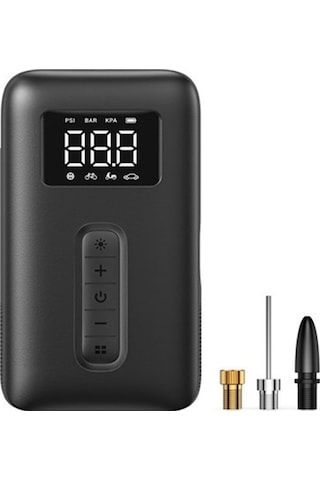 Ugreen Lastik Şişirme Cihazı Taşınabilir Hava Kompresörü 150psı Hava Pompası Akülü Led Işıklı Arabalar, Bisikletler, Motosikletler Ve Toplar İçin Kablosuz Lastik Pompası, 15951